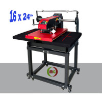 16 X 24" Pneumatic Shuttle Heat Press (Flat ) Dual Station w/ Laser markers 220V