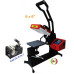 6x6" Label Logo Heat Press w/ Flat Platen ClamShell Multi-function X-in-1 6x6" Label Logo Heat Press w/ Flat Platen ClamShell Multi-function X-in-1