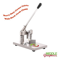 Heavy Duty Corner Cutter / Rounder Add On Stack Paper Clamp Press with 1/4" 3/8" dies Heavy Duty Corner Cutter / Rounder Add On Stack Paper Clamp Press with 1/4" 3/8" dies