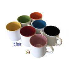 5.5oz sublimation Ceramic Mug with Inner Color 5.5oz sublimation Ceramic Mug with Inner Color