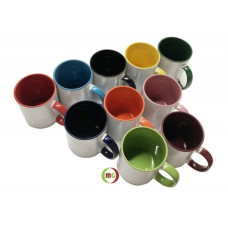 11oz Subli Coated Mug with Inner/Handle Colored 36pcs/case 11oz Subli Coated Mug with Inner/Handle Colored 36pcs/case