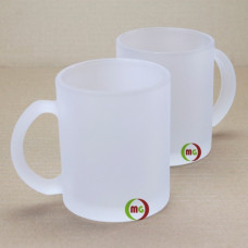 11oz Sublimation Coated Crystal Frost Glass Mugs 11oz Sublimation Coated Crystal Frost Glass Mugs
