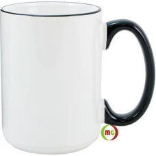 15oz Rim / handle Black Color Sublimation Mugs 36pcs/case 15oz Rim / handle Black Color Sublimation Mugs 36pcs/case
