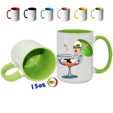 15oz inner / handle Colored Sublimation Mugs 36pcs/case 15oz inner / handle Colored Sublimation Mugs 36pcs/case