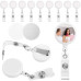 Sublimation Blank Badge Reels 10pcs/pack Sublimation Blank Badge Reels 10pcs/pack