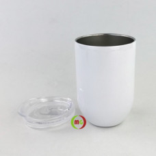 300 ML Sublimated Stainless Steel Vacuum Wine Tumbler with Lid 300 ML Sublimated Stainless Steel Vacuum Wine Tumbler with Lid