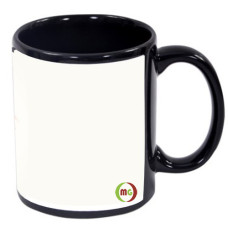 11oz Subli White Patch Mug in Black 36pcs/case 11oz Subli White Patch Mug in Black 36pcs/case